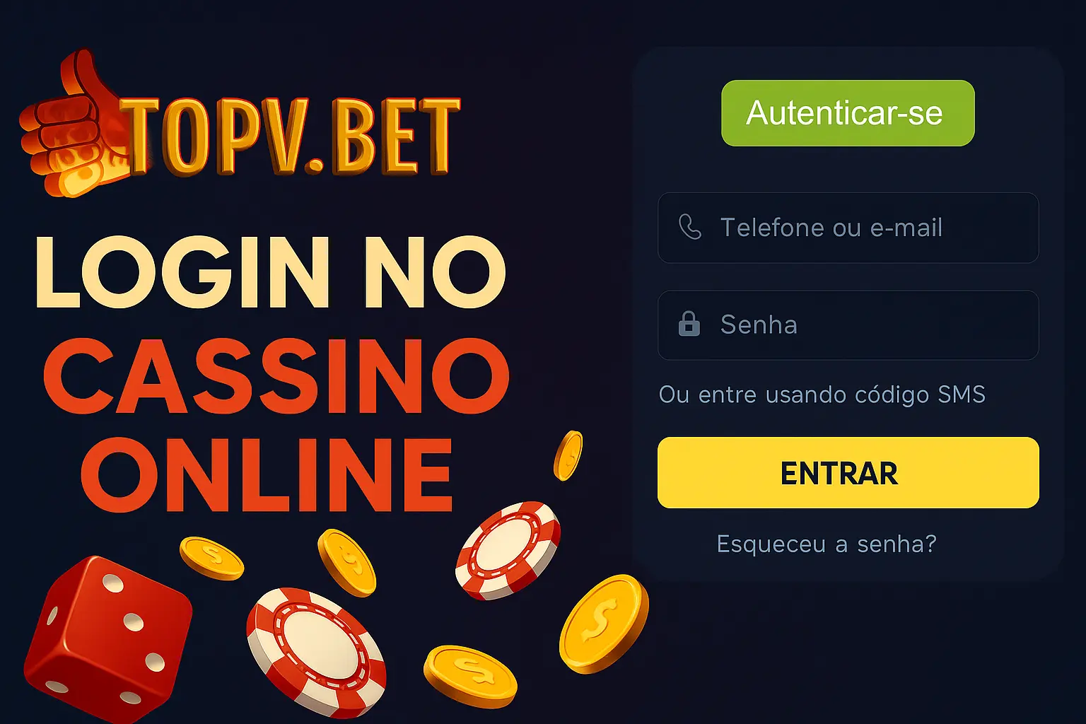 Login no Cassino TOPV.BET